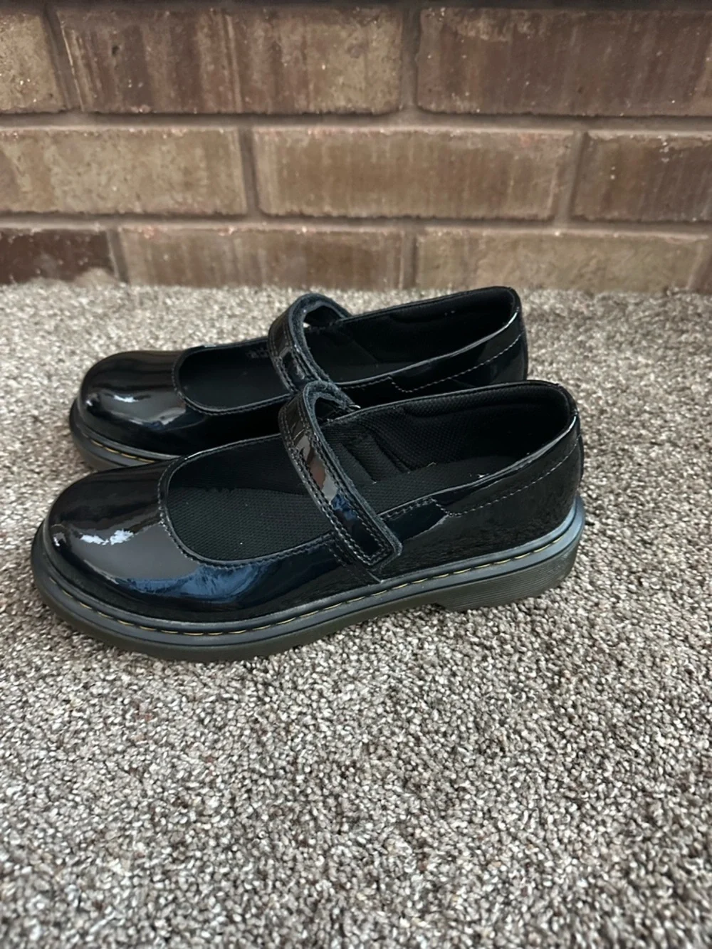 Dr. Martens Twee Grunge Patent Leather Mary Jane Kids 4 Black